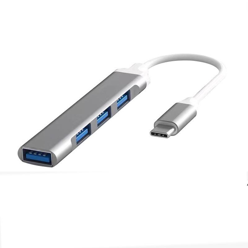 Многопортовый USB 3.0 Type-C хаб: Разветвитель один-к-четырем для мыши, клавиатуры и U-диска