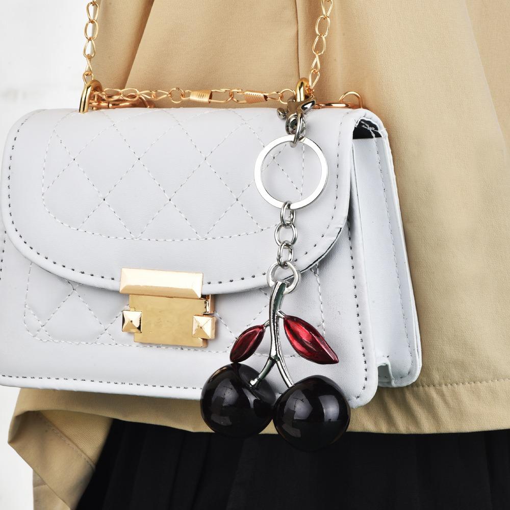 3D поделки брелок в виде вишни украшения подвески в виде вишни сумочка ювелирные изделия хрустальная вишневая подвеска