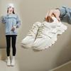 Обувь для папы, женская весенняя, новая, стиль Ins, модная обувь для студентов, толстая подошва, увеличенные кроссовки для отдыха