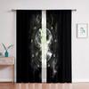 Starry Sky Theme Curtain, Galaxy, Star Pictures, Science Fiction, Fantasy, A Set Of Two, Home Bedroom Living Room Curtain.