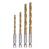 Hex Shank Drill Bit 4241 High Speed Steel Drilling Tools High Hardness Twist Drill  Metal Punching