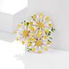 Japanese & Korean Creative Daisy Brooch - Exquisite Enamel Pin for Women, Versatile Suit Accessory