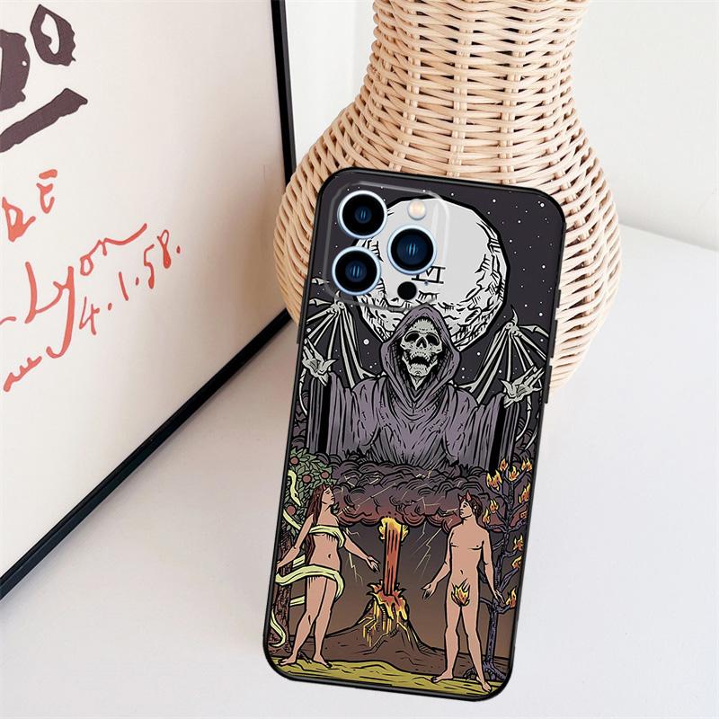Оккультная Колдовство Луна Готическая Колдунья Чехол Для iPhone 16 15 Pro 14 Pro Max Plus 11 13 12 Mini X XS XR Чехол для Телефона