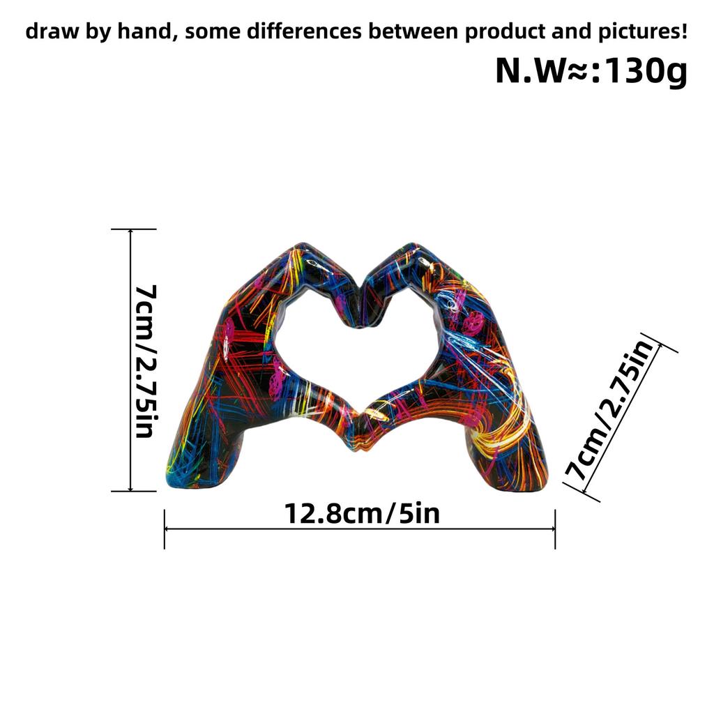 Modern Simple Gesture Small Ornaments Resin Ornaments Home Office Desktop Decoration Creative Resin Crafts