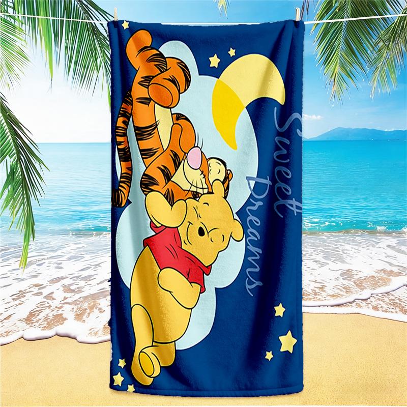 1pc Tiger Piglet Adventure beach towel,quick drying absorbent beach towel,outdoor sports swimming beach towel,Soft and comfortable Y7187