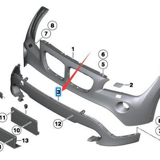 51117409128 Передний дефлектор воздуха бампера для BMW X1 E84