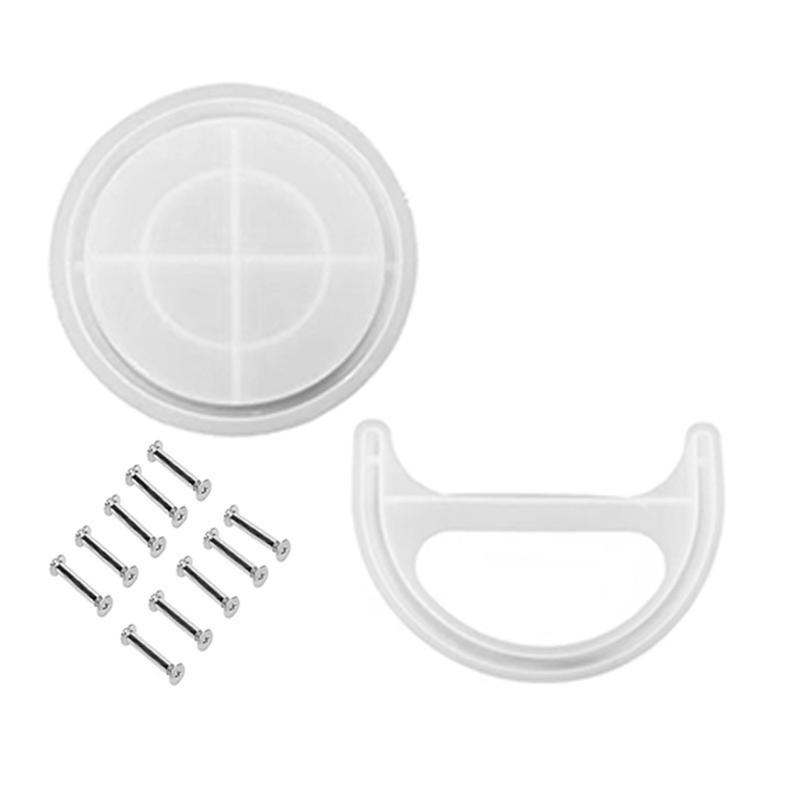 Силиконовая форма для ведерка со льдом DIY Кристаллические формы из эпоксидной смолы Формы для шкатулок для хранения украшений для литья смолы Поделки Бар Вечеринка