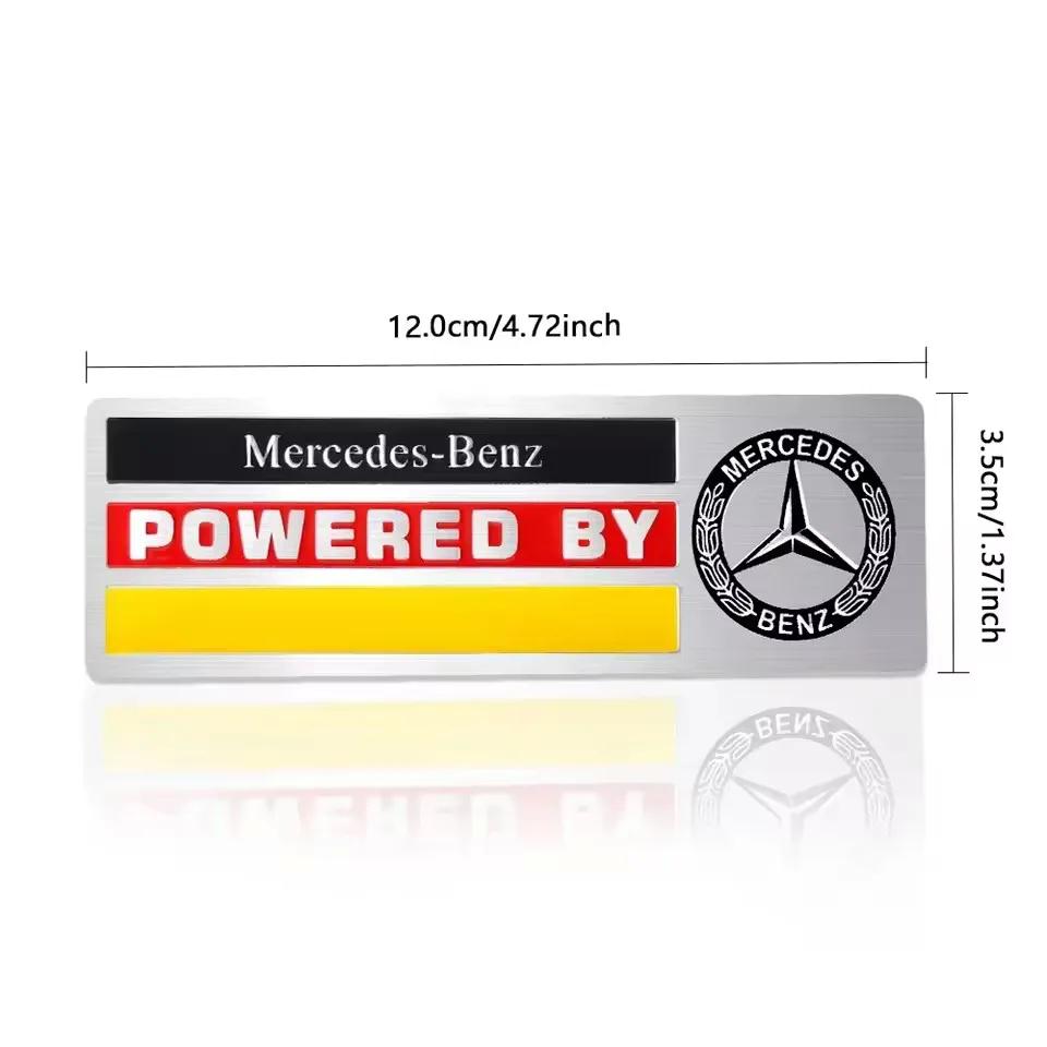 3D Aluminum Car Body Trunk Decoration Badge Sticker Auto Accessories AMG W108 W124 W126 W140 CLE A B C D Class For Mercedes Benz
