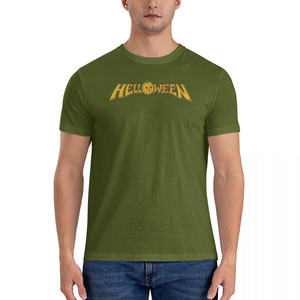 Oversized T-Shirt The Helloween Band Portrait 100 Cotton T-Shirts Hip Hop Tee Shirt for Men's Summer Y2K Retro Short Sleeve Tees
