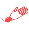 DIY Plastic Golf Gloves Keeper Stretcher Gloves Support Frame Rack Holder (Red)