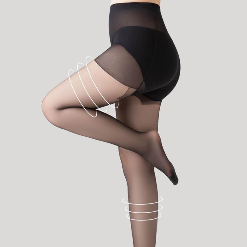 Ультратонкие невидимые черные чулки для женщин, весна/лето, телесного цвета, больших размеров