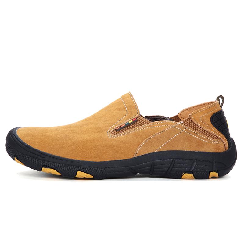 Мужская походная обувь из натуральной кожи, повседневная походная обувь для прогулок на открытом воздухе