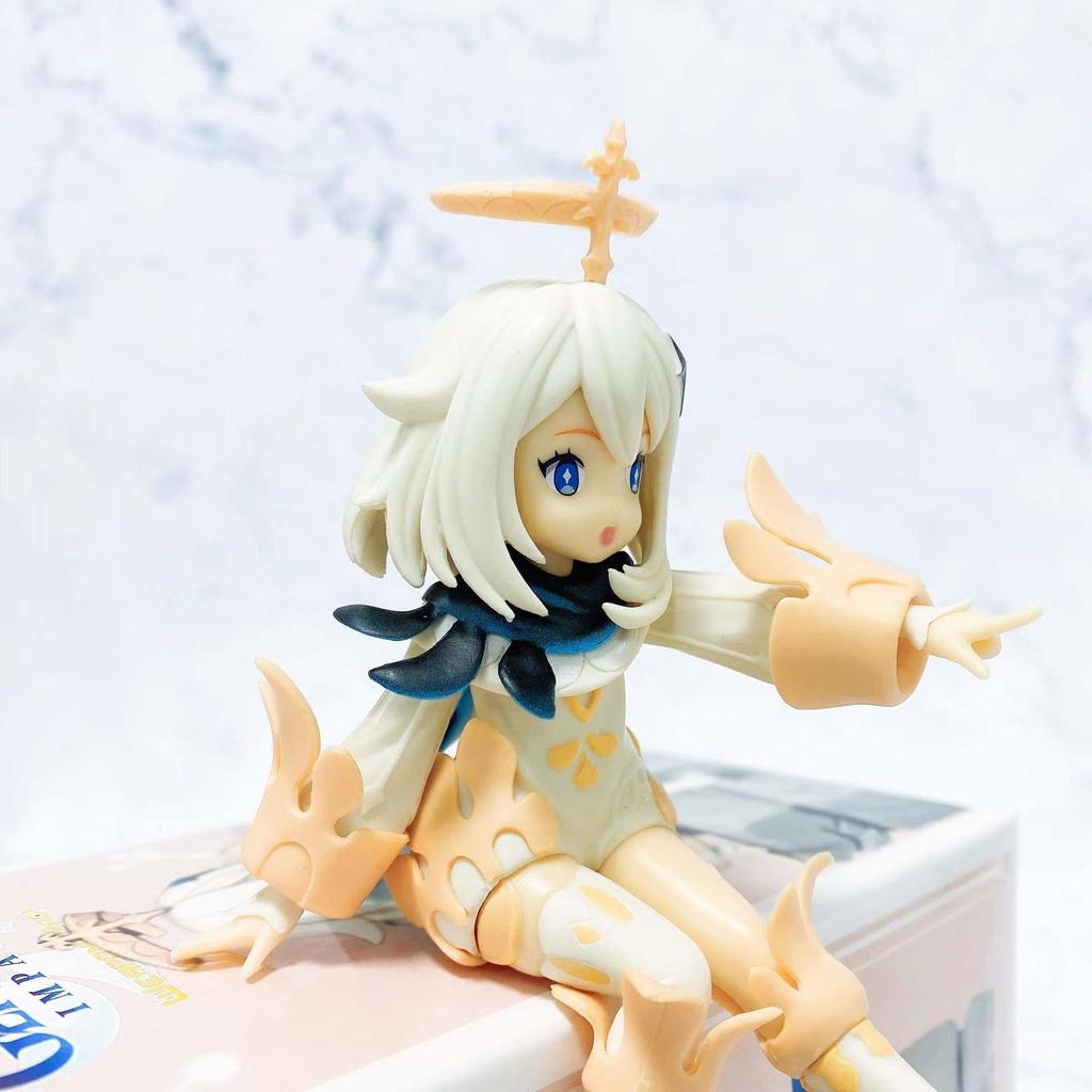 12СМ Genshin Impact Паймон Genshin Impact Кли Аниме Фигурка Действия Лапша Быстрого Приготовления Пресс ПВХ Игрушка Коллекционная Модель Подарок