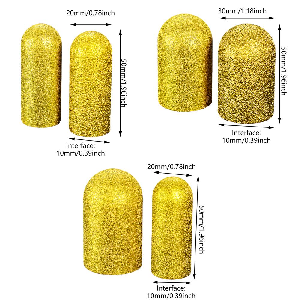 2 шт./набор алмазных напаянных пальчиковых бит шлифовальный круг фрезерный обрезной шлифовальный наконечник ручной инструмент электроинструмент аксессуары