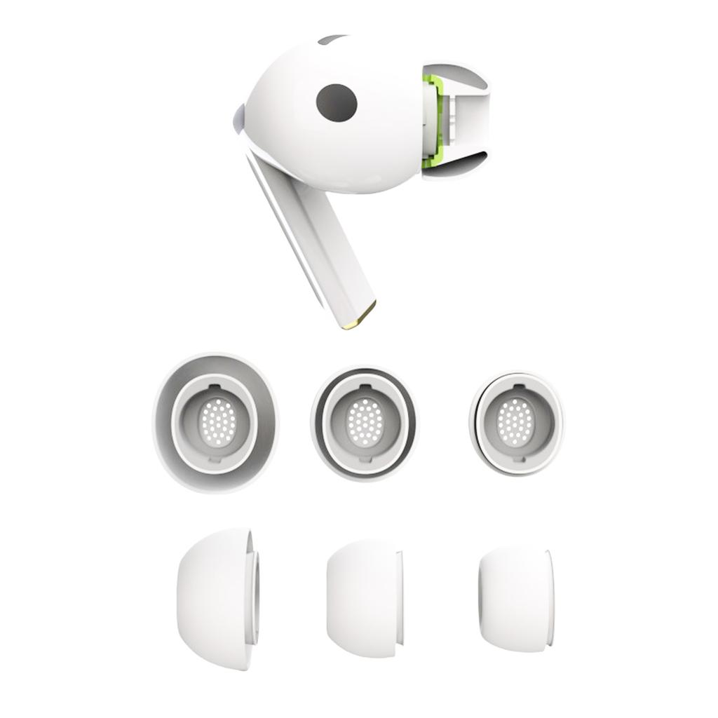 3pair Silicone Eartips Earplug for Galaxy Buds3 Pro Replacement Earbud Tips S/M/L Size Optimals Sound Isolation