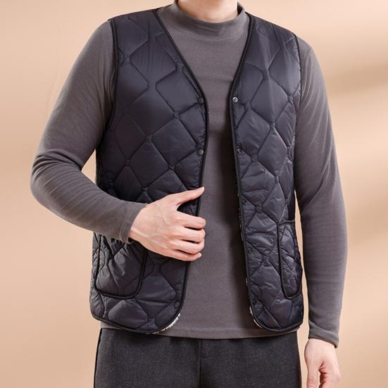 Женский зимний жилет с V-образным вырезом, без рукавов, однобортный, пальто-жилет с карманами, однотонный