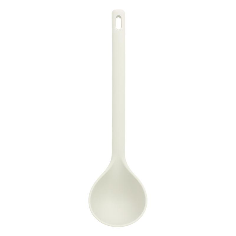 Nonstick Long-handled Silicone Soup Ladle Lightweight Odorless for Kitchen Hot Pot Porridge Cooking Tool