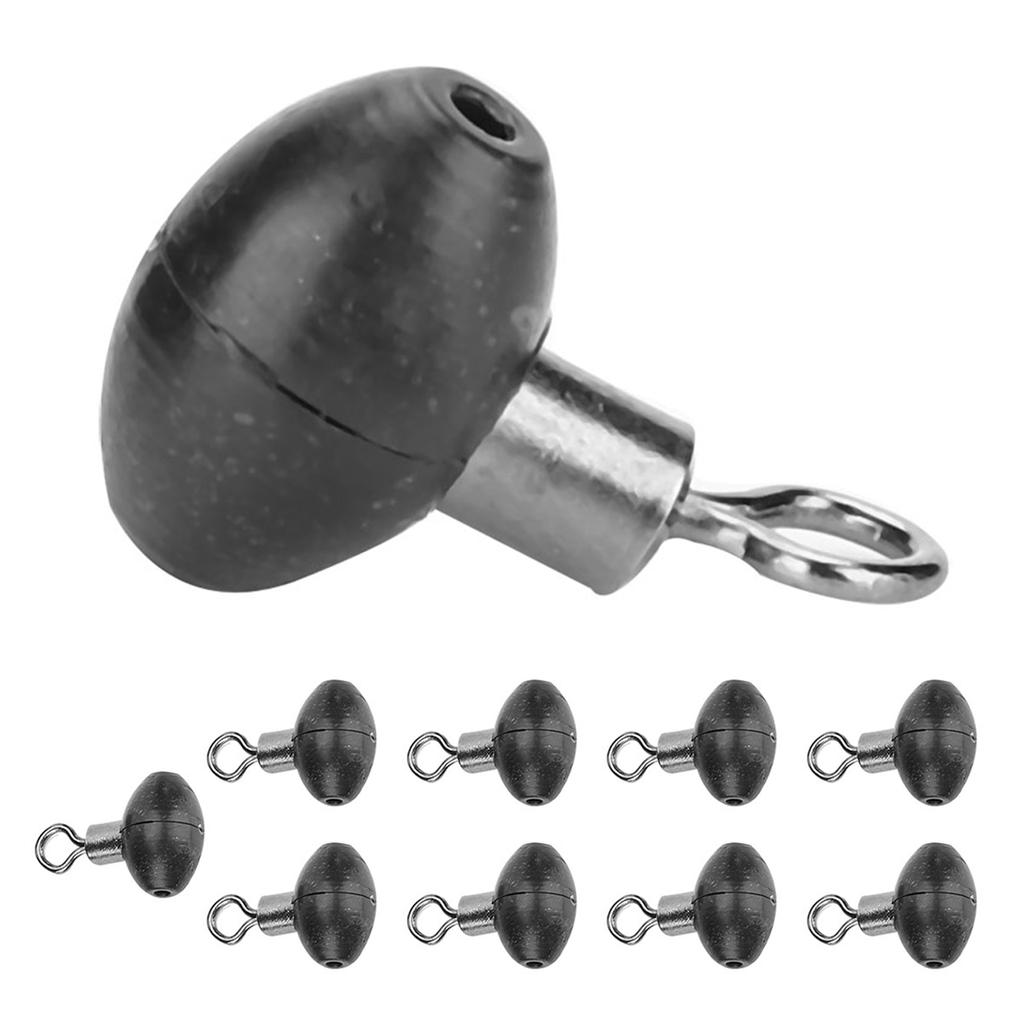 10 шт./упак., рыболовные снасти, беговой ползунок, поворотный шкив, черная установка