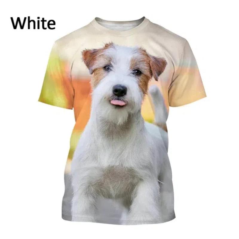 Мужская футболка с короткими рукавами 3D Hot Harajuku Oversized Dog Jack Рубашка с принтом Harajuku Мужская футболка оверсайз,
