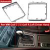 Left Hand Driver Side Automatic Gear Shift Knob Car Lever Stick Pen Frame Bracket For VW Volkswagen DSG Golf 7 7.5 Golf