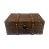 Lockable Wooden Trinket Box with Lock Antique Style Storage Chest for Jewelry Photos Props Display Keepsakes Organiser