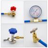 R134A Car Air Conditioning Refrigerant Charging Hose with Pressure Gauge Quick Coupler Car Air Conditioning Tools