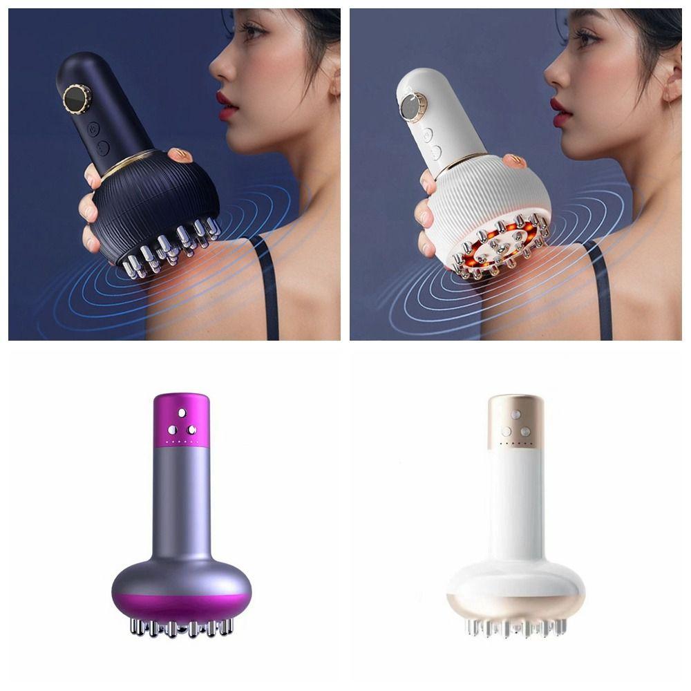 Smart Vibrating EMS Microcurrent Massager Wireless Design Guasha Scraping Brush  Health Maintenance