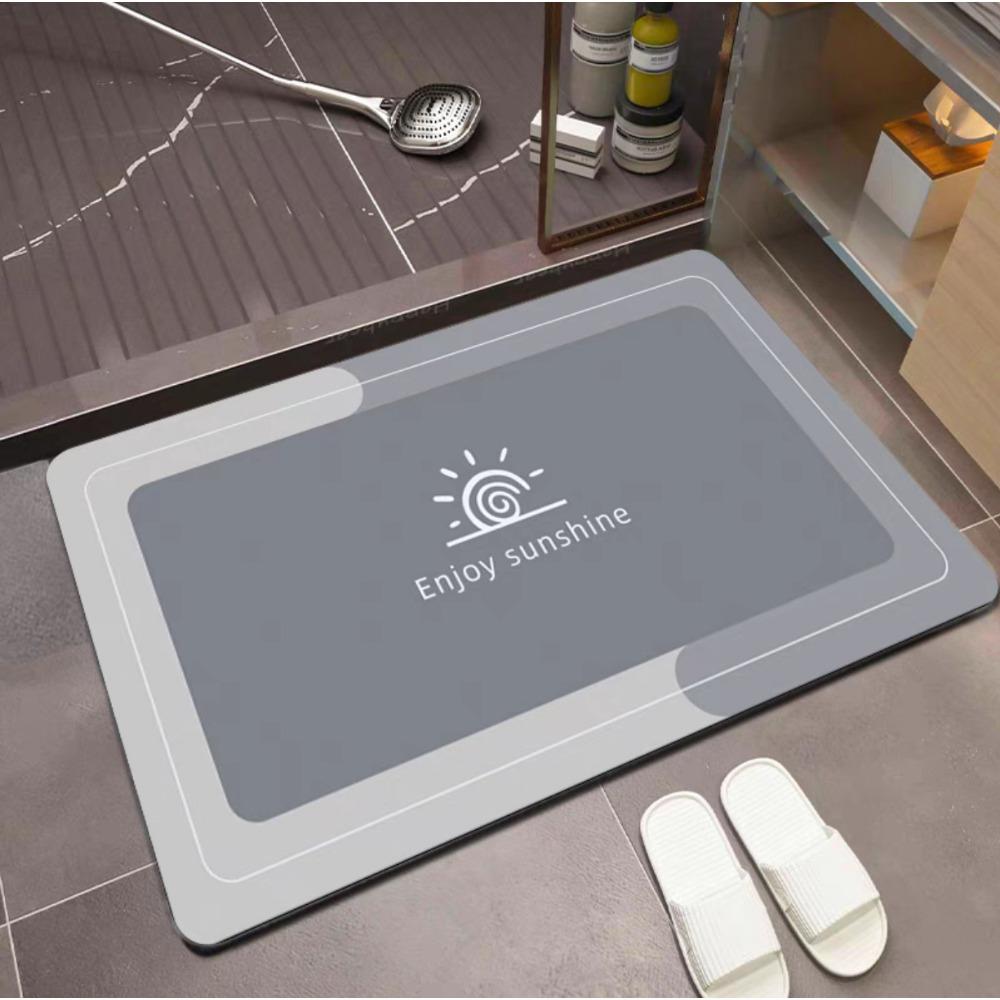 Несмываемый диатомовый ил, бытовой, входная дверь, ванная комната, впитывающий коврик для пола, кухонный туалет, резиновый, нескользящий, большой коврик для ног