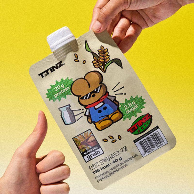 [7 Pack] Tintin's Protein Shake Pouch Chocolate/Grain Powder