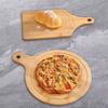 Reusable Wooden Pizza Board With Handle Serving Tray Portable Chopping Board  Bread