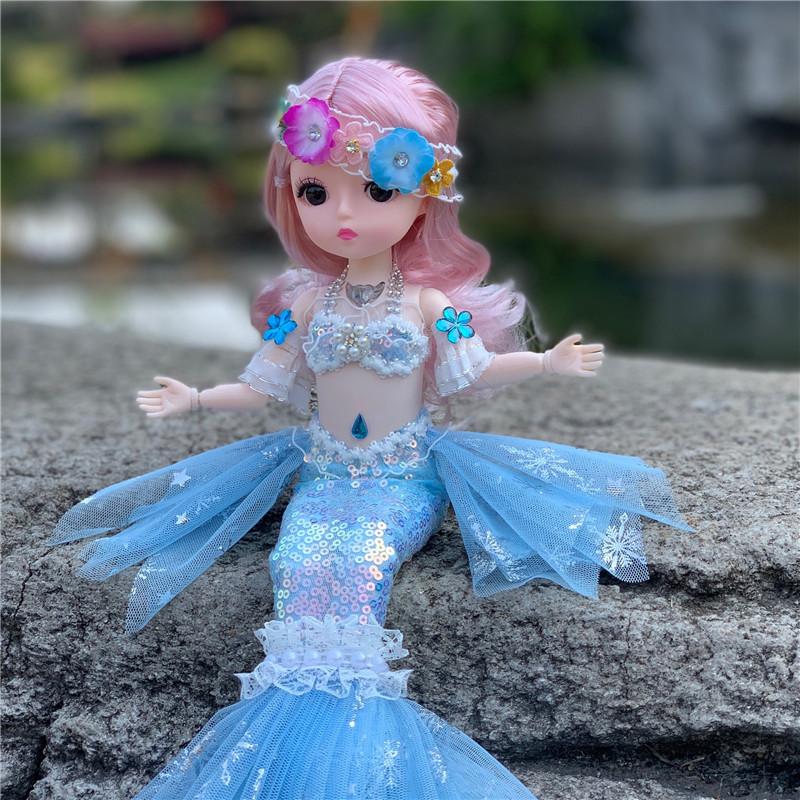 45 см Детская кукла Bjd с подвижными суставами, игрушка-русалка для плавания