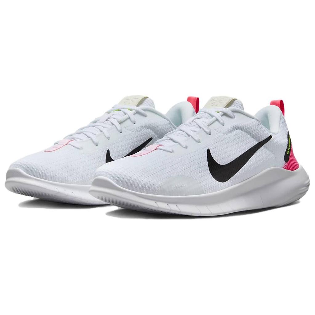 Nike Flex Experience Run 12 White Hot Punch Black Women Sneakers Volt DV0746-102