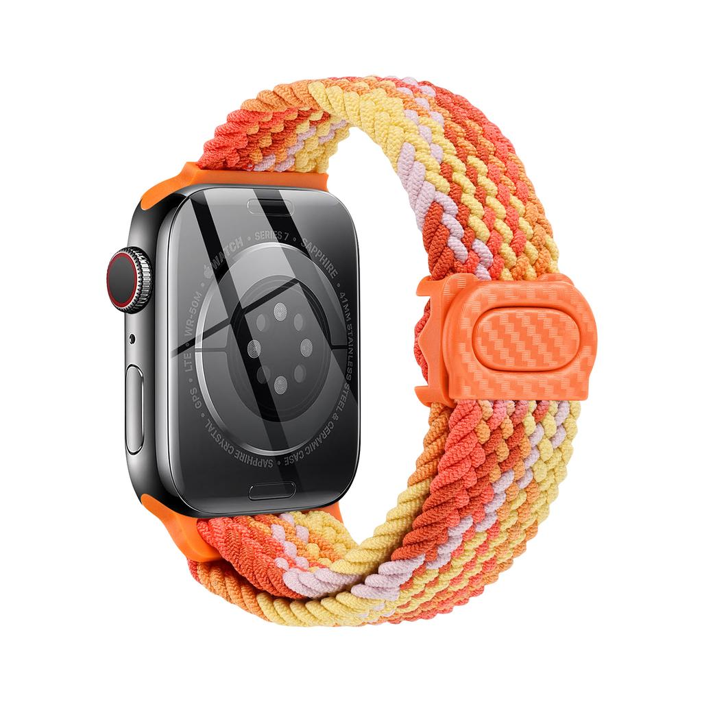 Плетеный ремешок для Apple Watch Series 10 9 8 7 6 5 4 se Ultra 2 49мм 46мм 42мм 44мм 40мм 45мм 41мм Correa Браслет Ремешки iWatch