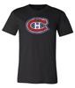 Футболка с состаренным логотипом Montreal Canadiens S-6XL Отслеживание!! Футболка Unisex