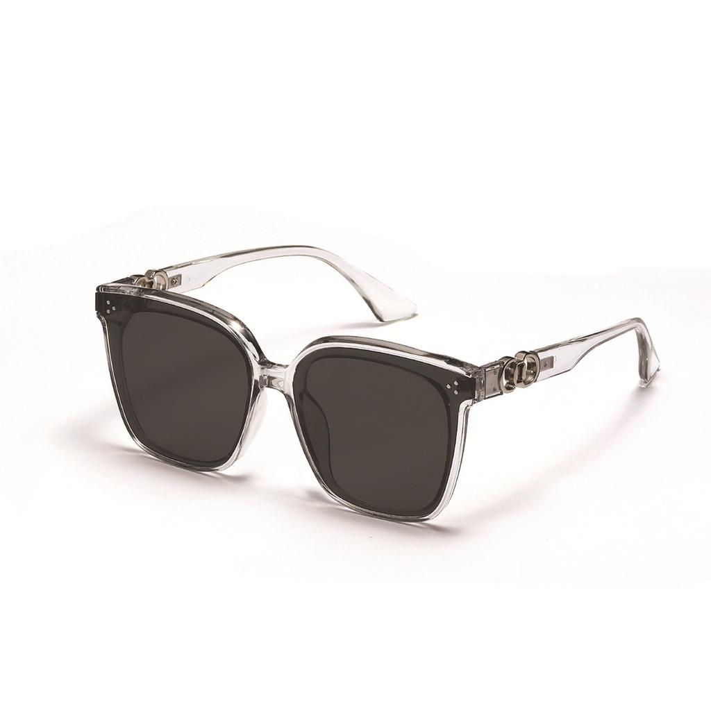 Очки B343 Rivet Square Large Frame Trendy Temple Metal Sunglasses Women's Sunglasses Trendy Men