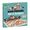 Jeu d'échec en bois designé par Ingela P. Arrhenius - VILAC - Mon premier jeu d'échec - 32 pièces - Multicolore