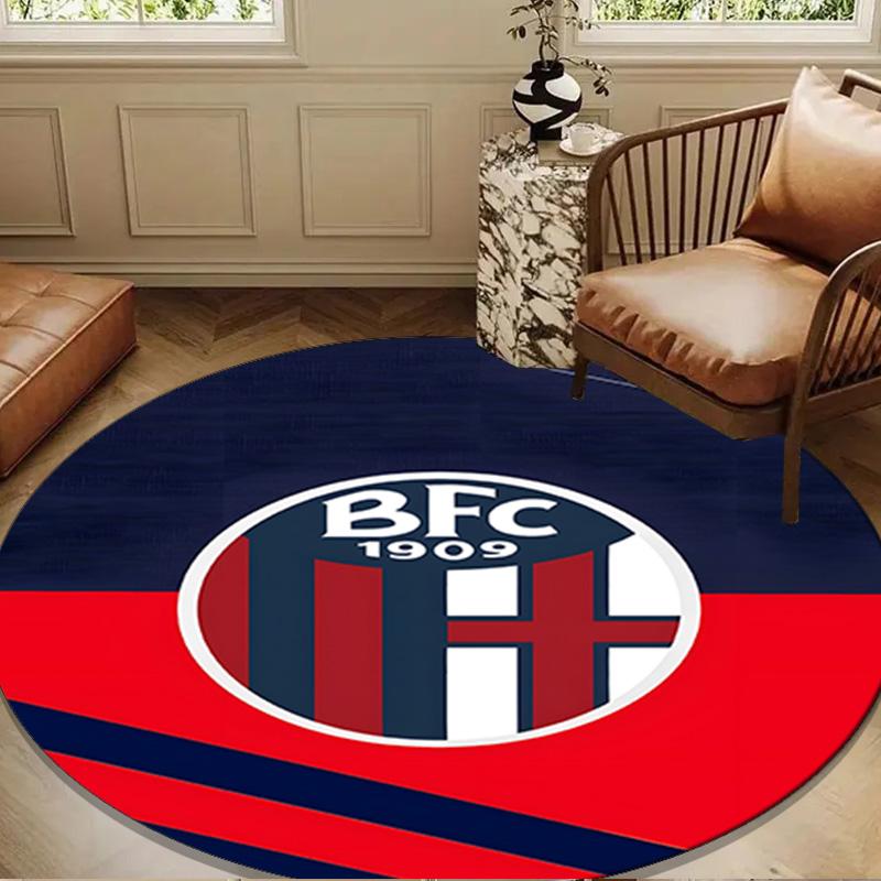 Football Bologna Round mat Home Decor, Chair rug For livingroom,Bedroom, doormat home decor Birthday Gift Christmas Gifts