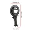 Ручной держатель S-образной формы, аксессуар для фонарика Bowens Mount Camera Top Flashlight черного цвета
