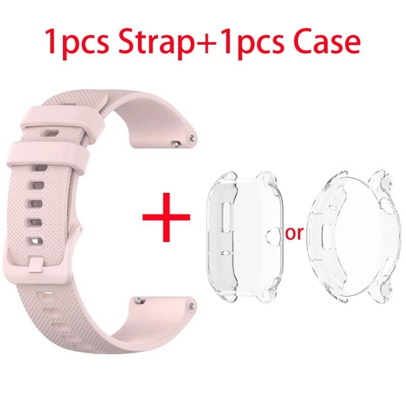Чехол + ремешок для умных часов Amazfit GTS4 Mini, мягкий силиконовый ремешок, браслет для Huami Amazfit GTS2 GTS2 Mini GTR4 GTR2, спортивный силиконовый ремешок