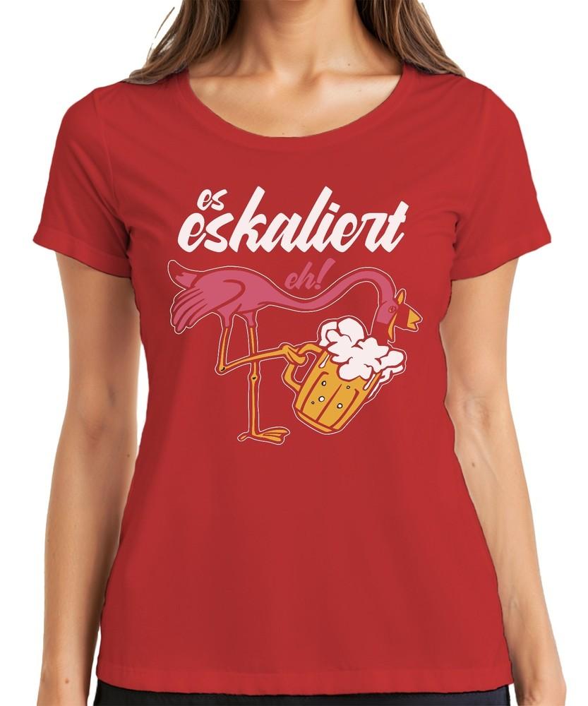 It Escalates Eh Flamingo Beer Enjoyunisext Beach Party Drinking Mallorca Unisexs Tshirt