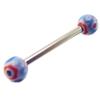 [E6821] - Пирсинг языка «Tecno» Синий Красный