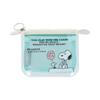 Sunstar Stationery Snoopy Clear Pouch Mitte PEANUTS American Taste Light Blue S2335573