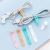 Silicone Data Cable Organizer Headphone Cord Finishing Buckle Wrap Tie Strap