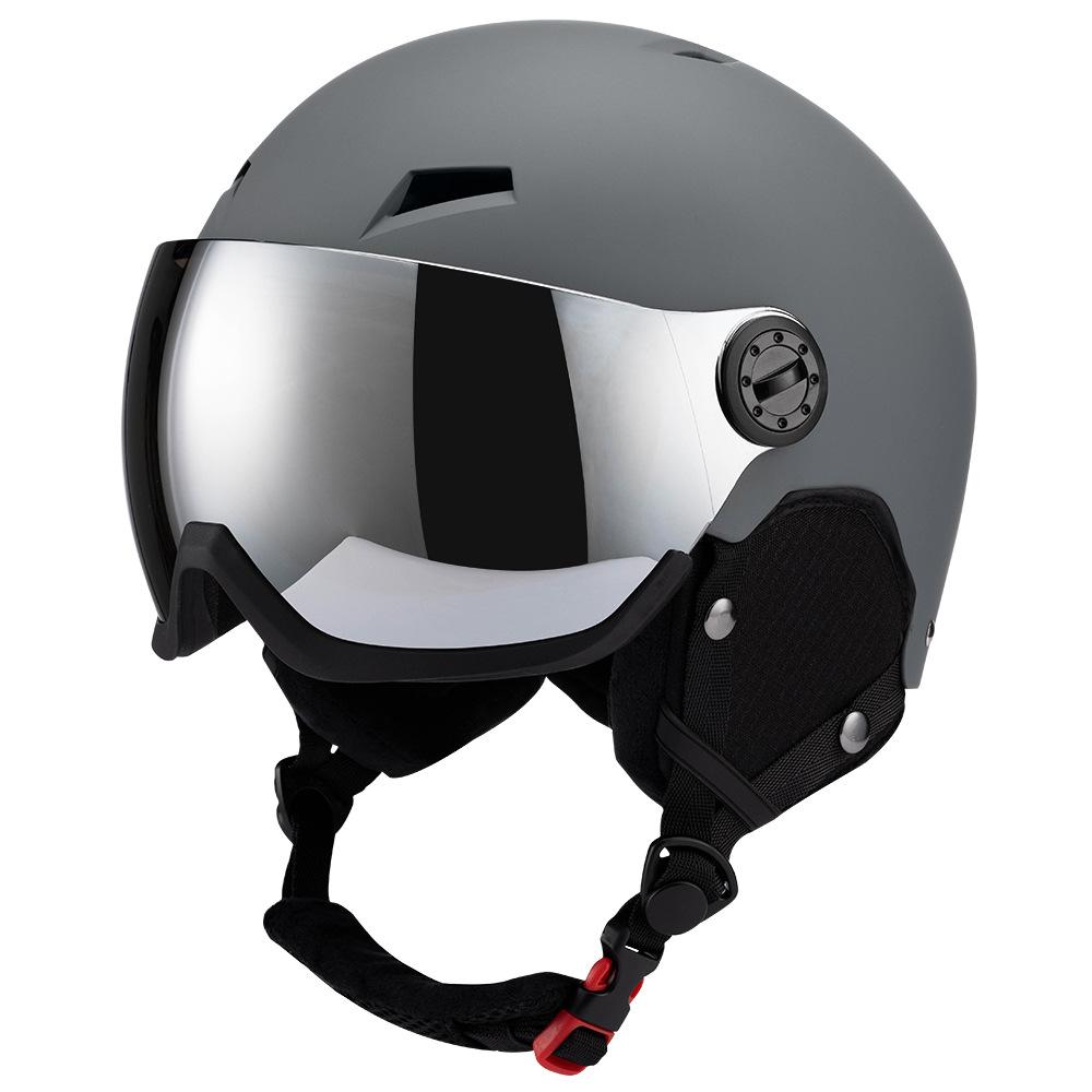 2026 cross-border snow goggles integrated ski helmet adult men's and women's outdoor extreme sports windproof and warm snow helmet