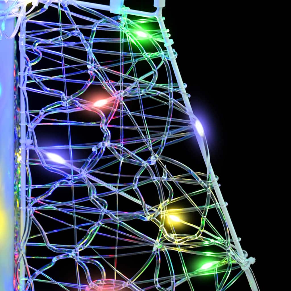 Christmas Tree with 100 Multicolor LEDs 120 cm Acrylic