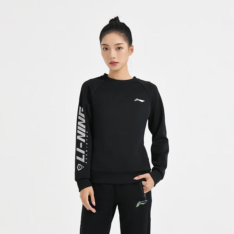 Li Ning Свитшот Коллекция Бадминтон Женский Черный AWDSD44-1