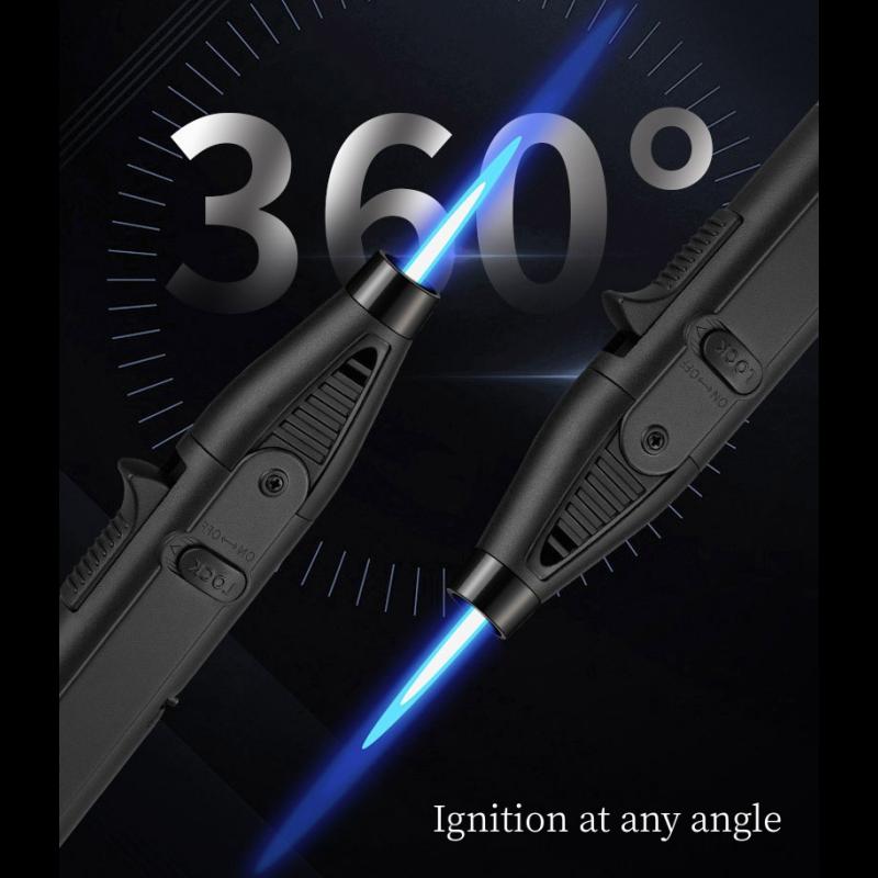 Пистолет для зажигания на кухне, экономичный гаджет для зажигания, газовая зажигалка с бутаном, реактивное пламя, ветрозащитная зажигалка