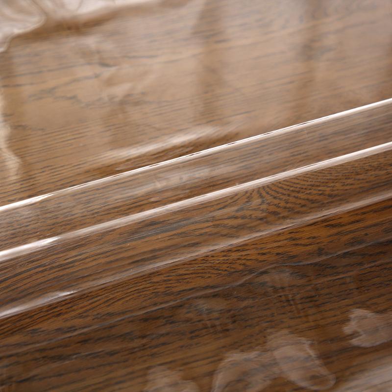 Стильная скатерть из ПВХ с расширенным краем, новая водонепроницаемая и маслостойкая скатерть для обеденного стола F пылезащитная прозрачная круглая скатерть