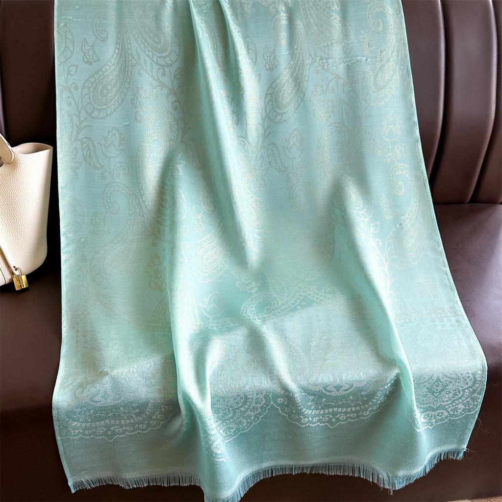 Imitation Cashmere Jacquard Retro Cashew Ethnic Style, Women'S Scarf Shawl Dual-Purpose