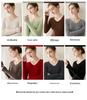 2026 Le Ka Sha Women's 100% Pure Cashmere Striped V-Neck Long Sleeve Knit Pullover